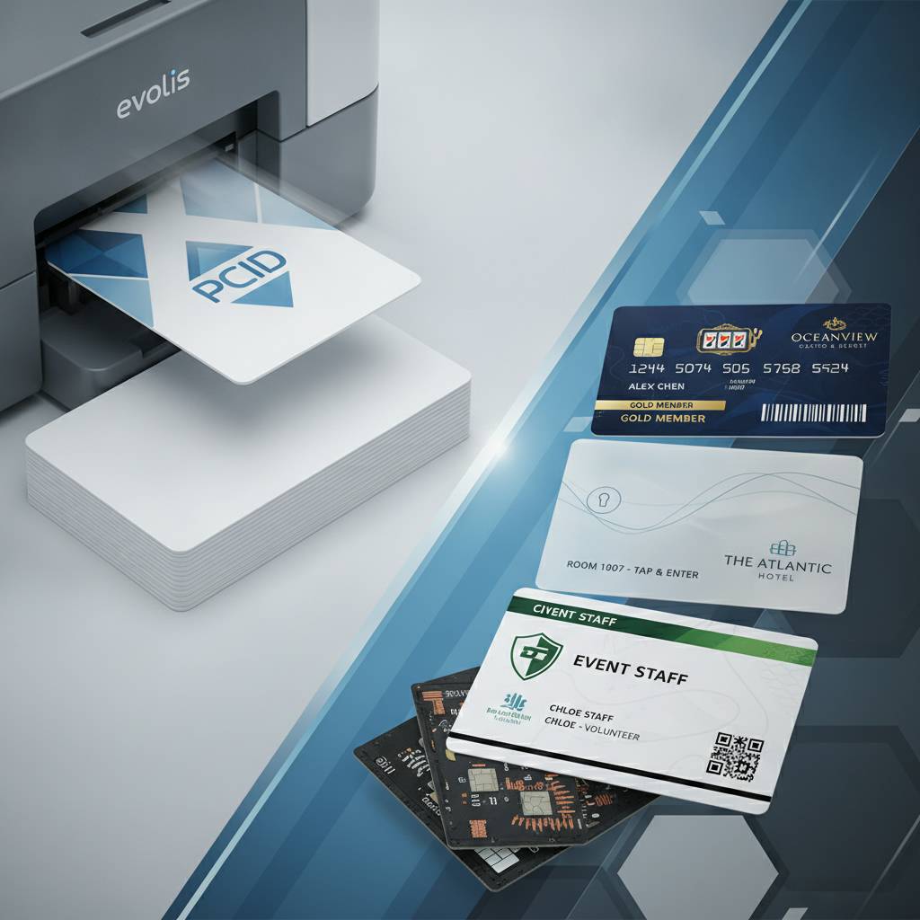 Casino Player Cards, Hotel Key Cards, and Hospitality Badges